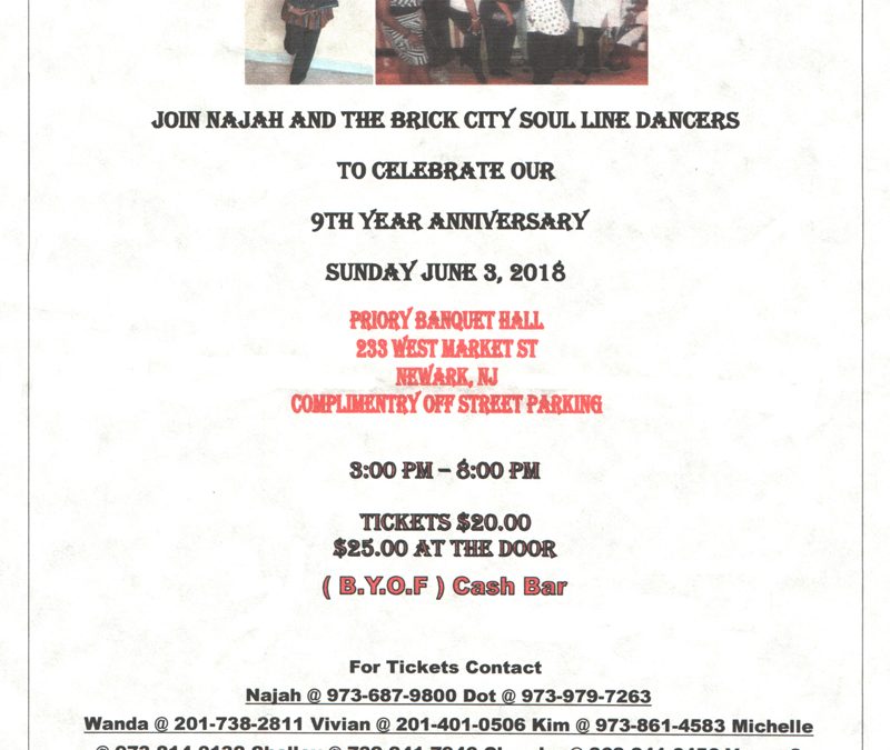 Brick City Soul Line Dancers 9th Anniversary Party