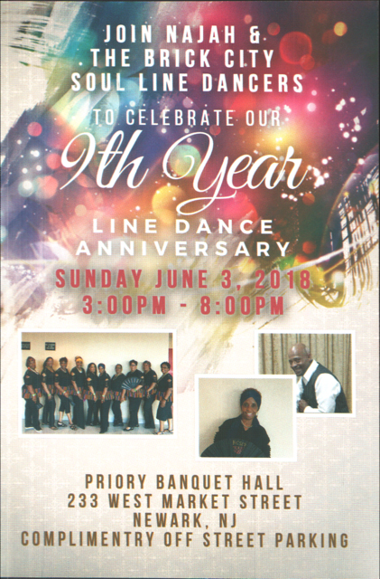 Najah & The Brick City Soul Line Dancers 9th Year Anniversary